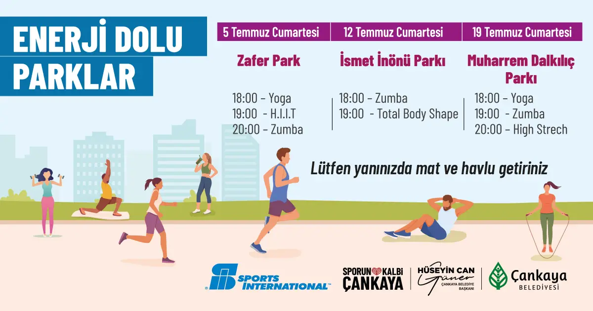 Çankaya Belediyesi'nden Açık Havada Spor Zamanı