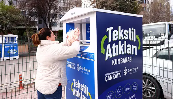 Çankaya'da Tekstil Kumbaralarıyla Sıfır Atığa Katkı